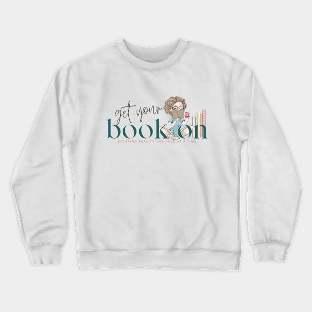 Get Your Book On Logo 1 Crewneck Sweatshirt by Get Your Book On